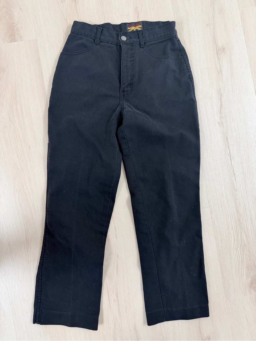 Brittania Vintage High-Rise Black Women's Jeans — Straight Fit